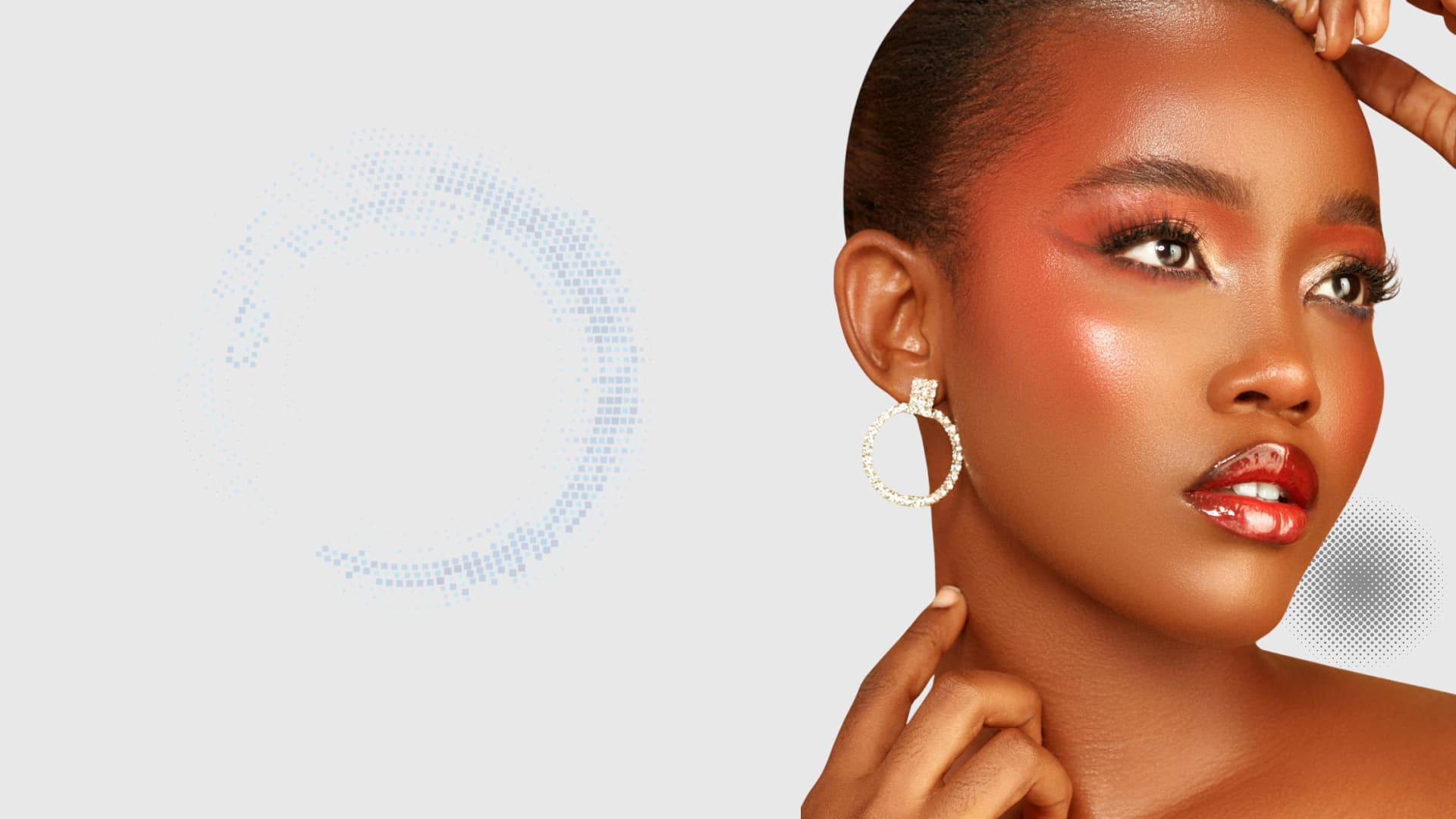 Dumari Beauty model showcasing glowing skin